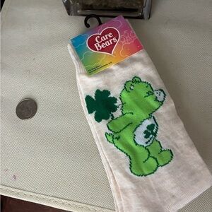 Care Bears Shamrock Green Character Socks